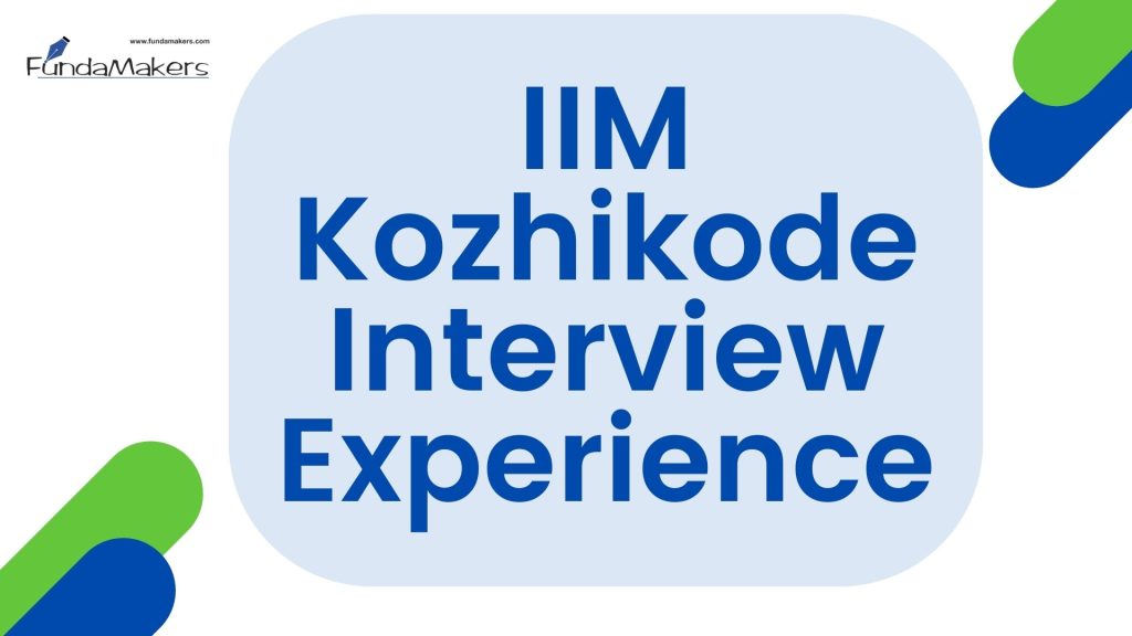 IIMK Interview