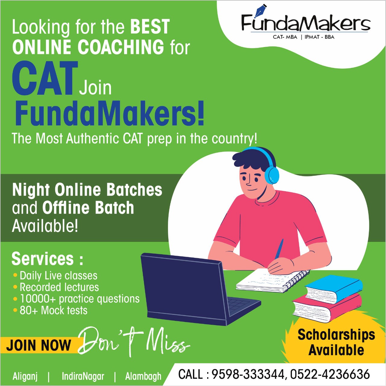 Fundamakers CAT Preparation | Best CAT Online Coaching