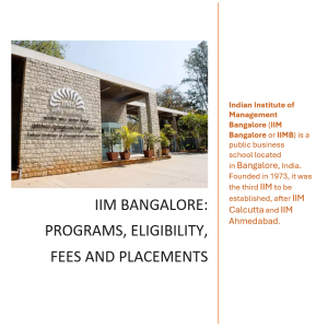 IIM Bangalore