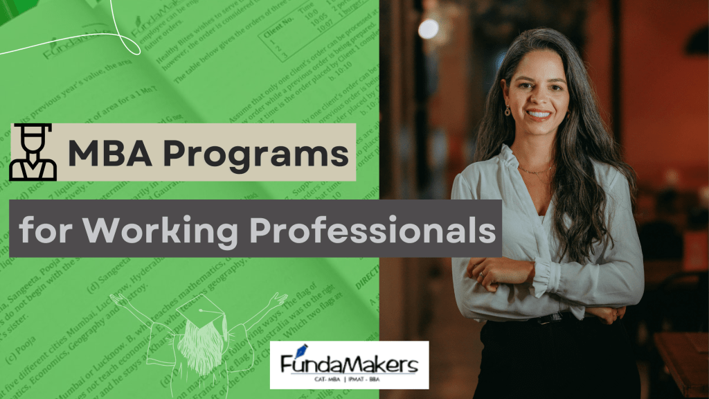 mba for working professionals