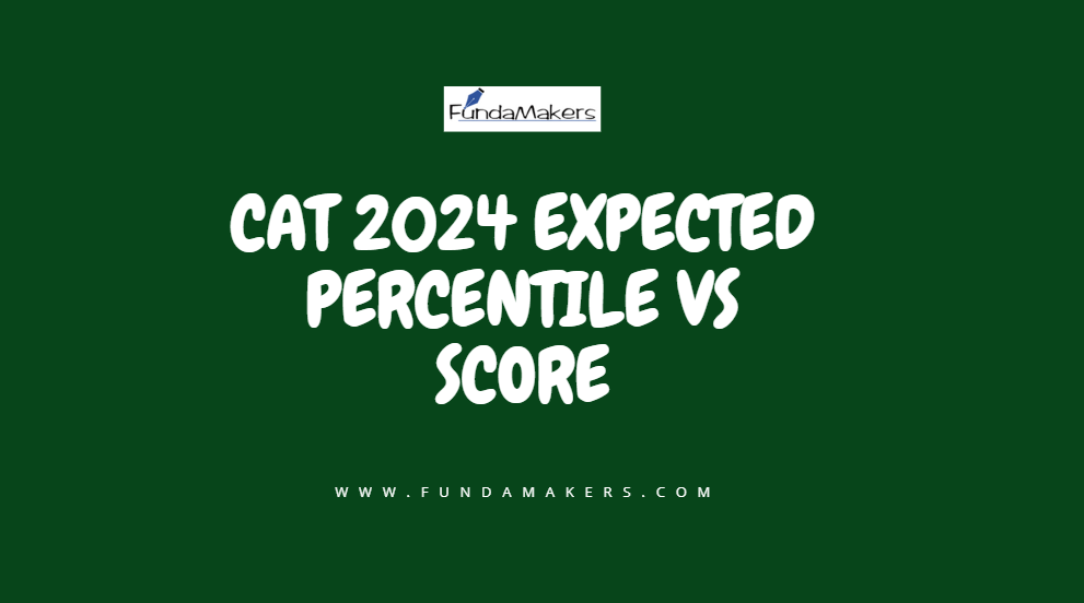 CAT 2024 Expected Percentile vs Score