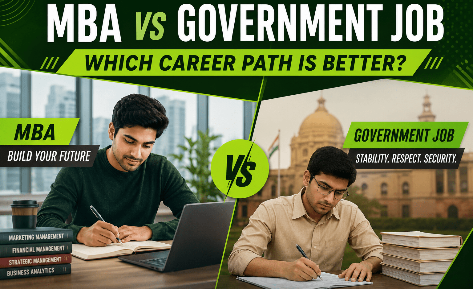 gov exam better or mba