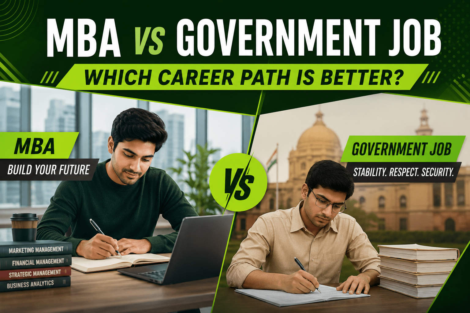 gov exam better or mba