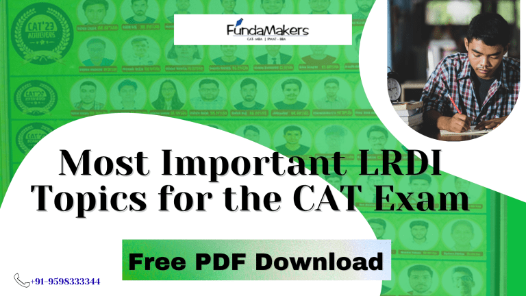Most Important LRDI Questions in CAT 2026 - FundaMakers